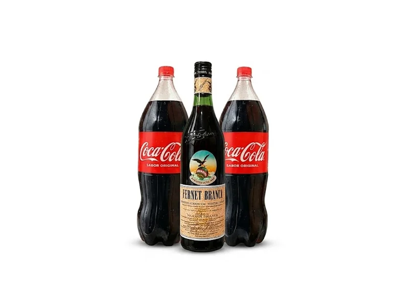Fernet Branca x 1 L + 2 Coca-Cola x 2,25 L — Los Mellis