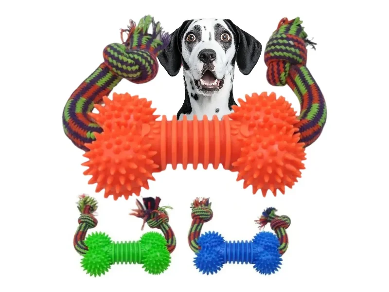 Hueso Juguete Mascota Soga Fluo Tirador — Pet Shop Pulguitas