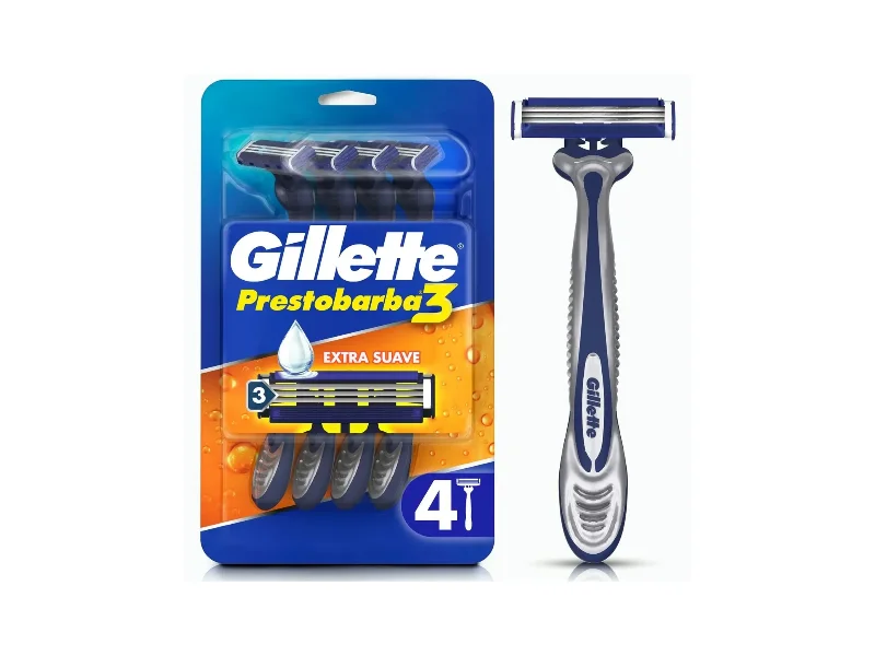 Máquina de Afeitar Gillette Prestobarba3 x 4 u — Autoservicio San Martín